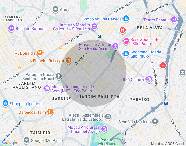 Imóvel no mapa