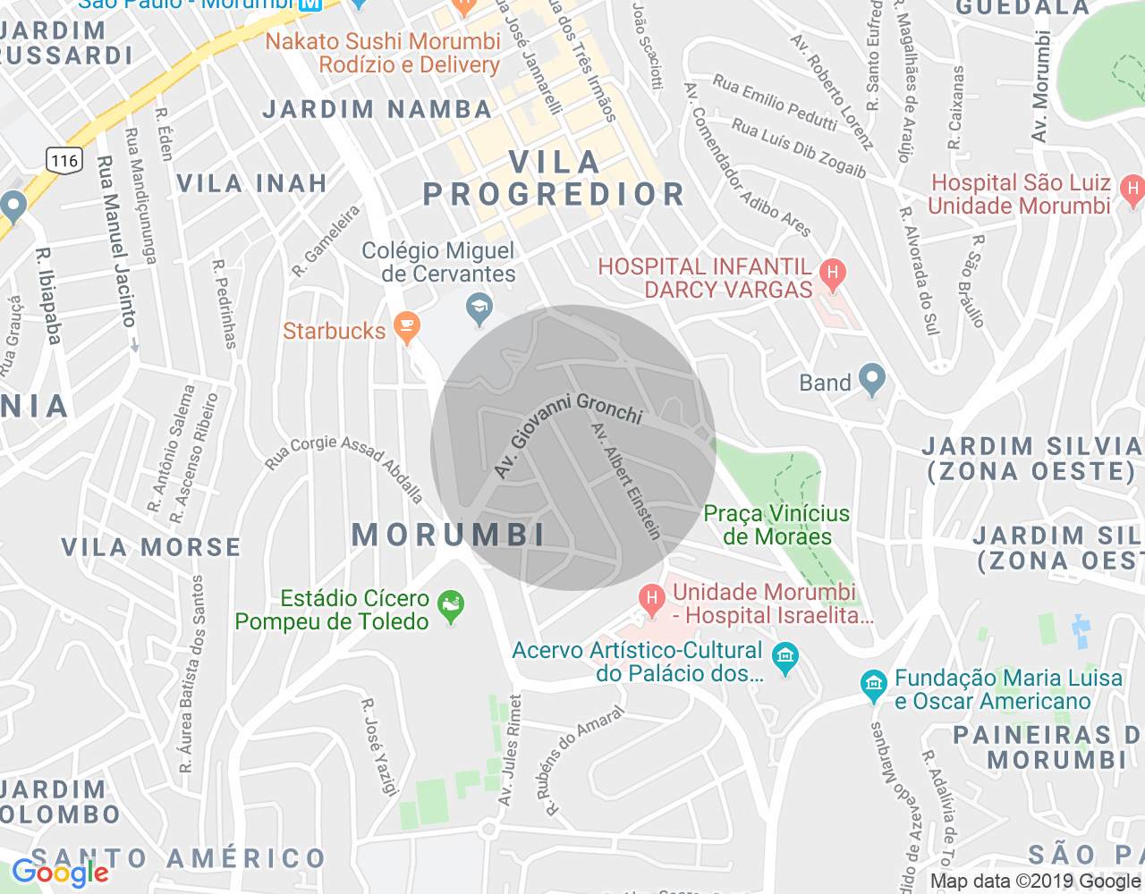 Imóvel no mapa