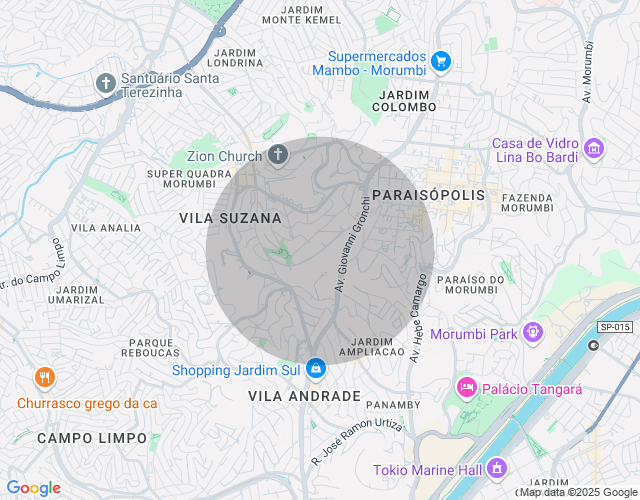 Imóvel no mapa