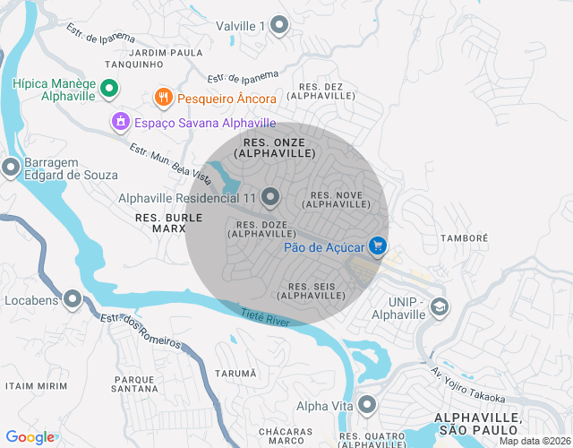 Imóvel no mapa