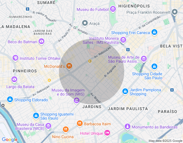 Imóvel no mapa