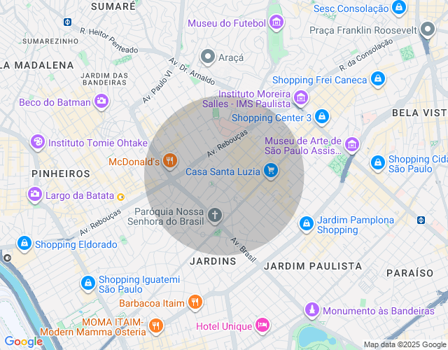 Imóvel no mapa