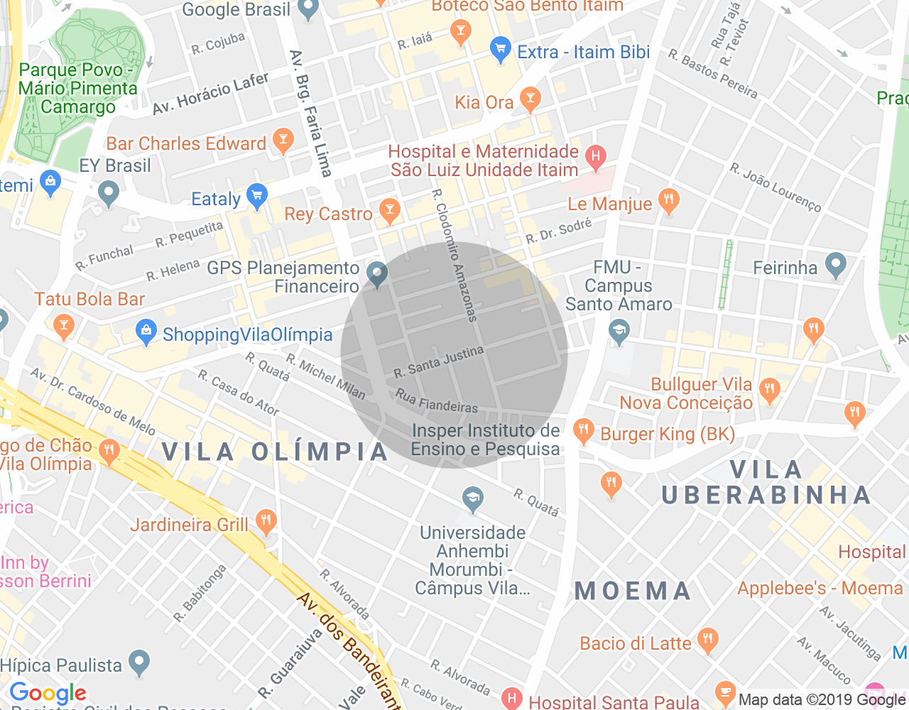 Imóvel no mapa