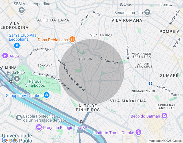 Imóvel no mapa