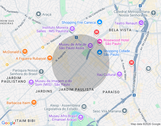 Imóvel no mapa