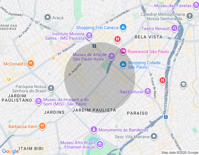 Imóvel no mapa