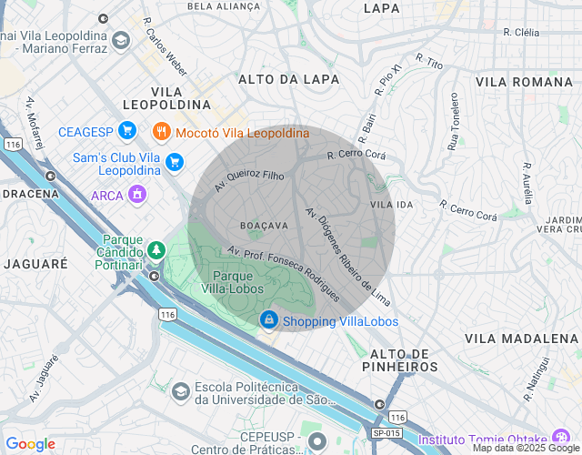 Imóvel no mapa