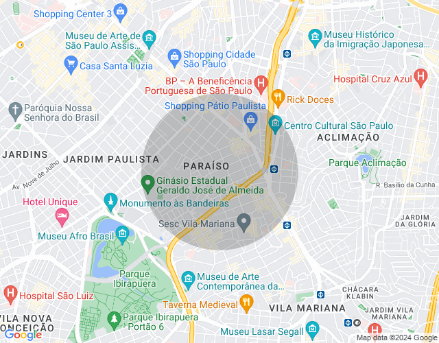 Imóvel no mapa