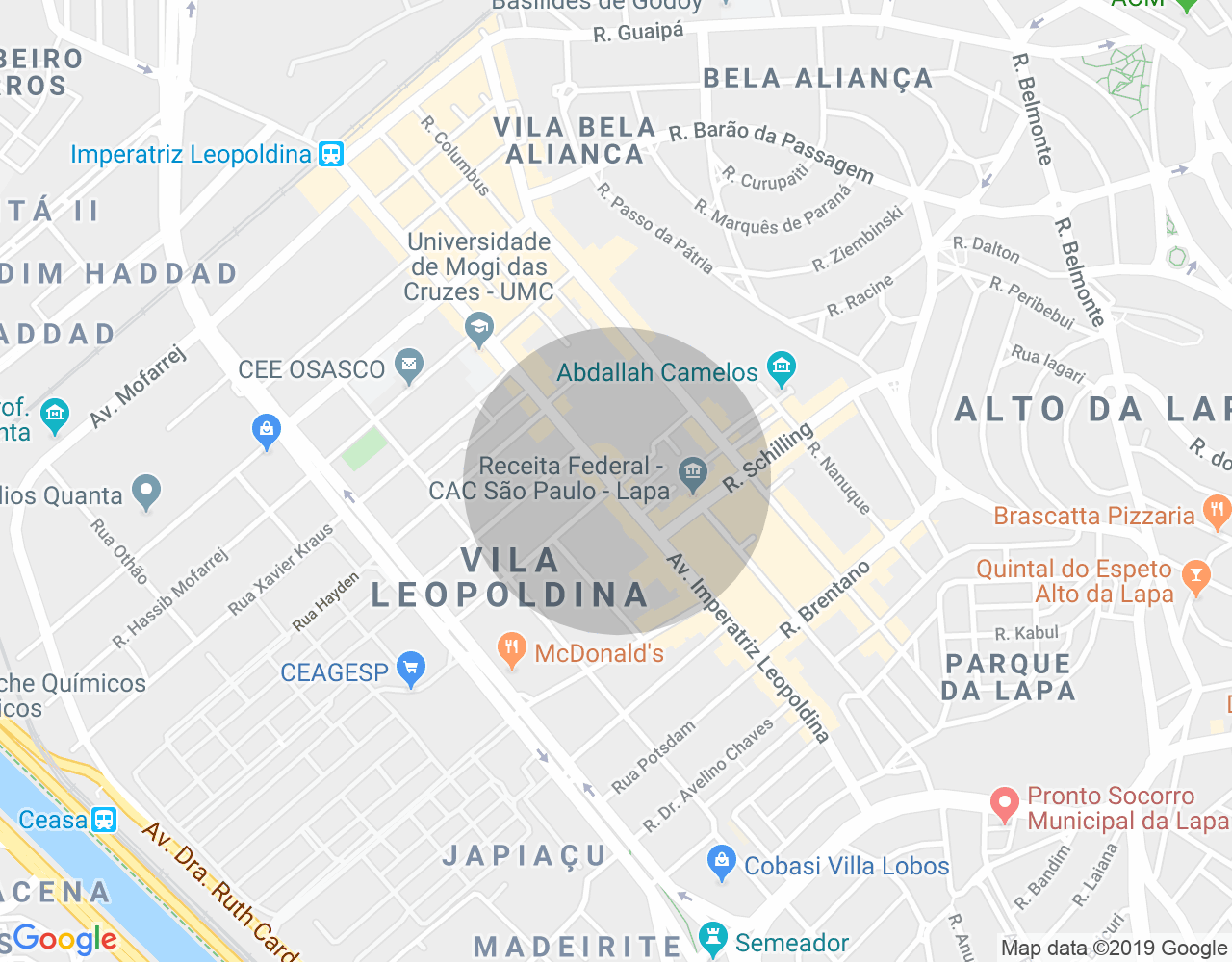 Imóvel no mapa