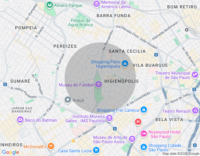Imóvel no mapa