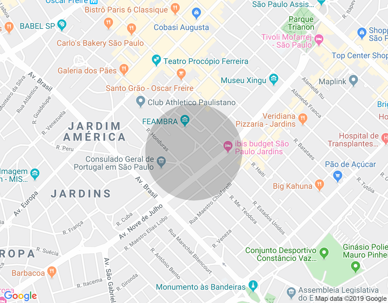 Imóvel no mapa