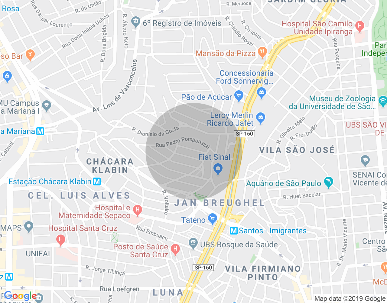 Imóvel no mapa