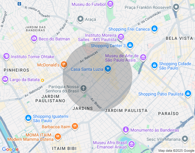 Imóvel no mapa