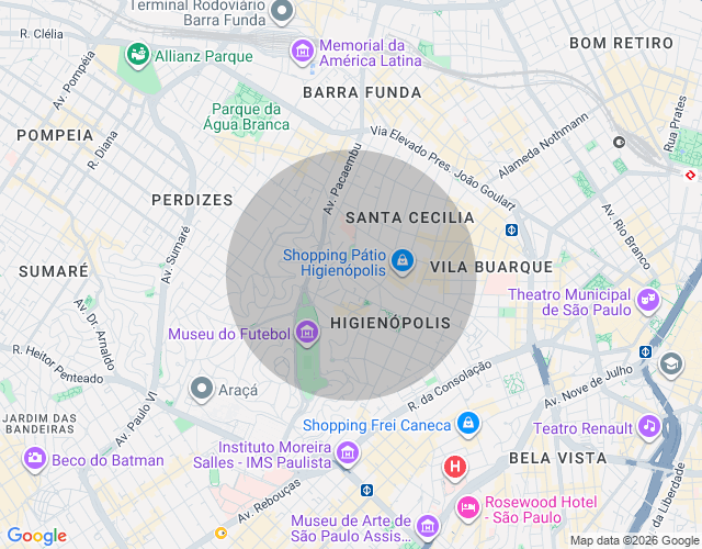 Imóvel no mapa
