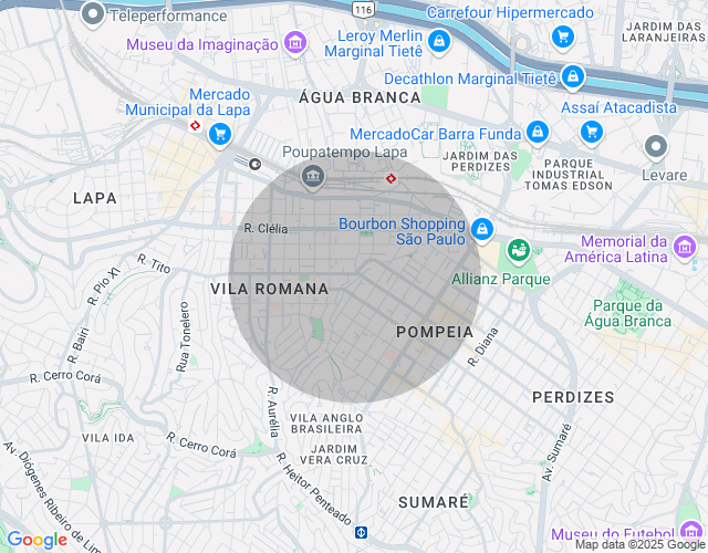Imóvel no mapa