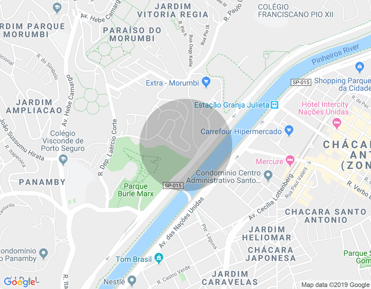 Imóvel no mapa
