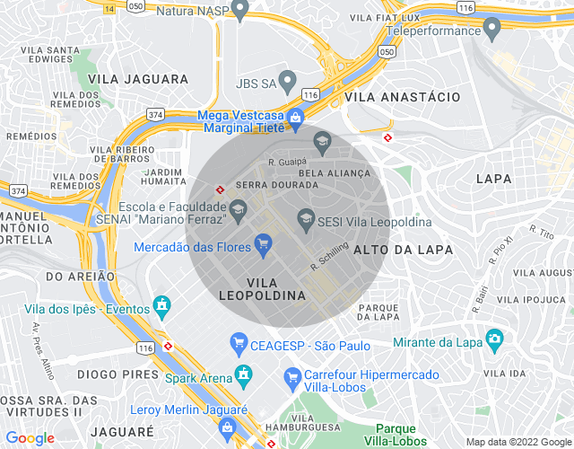 Imóvel no mapa