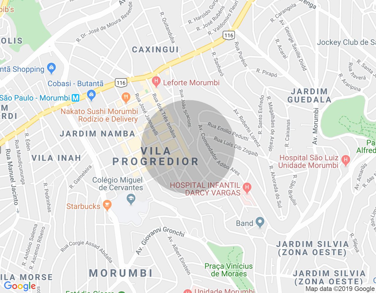Imóvel no mapa