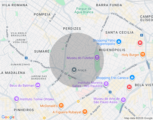 Imóvel no mapa