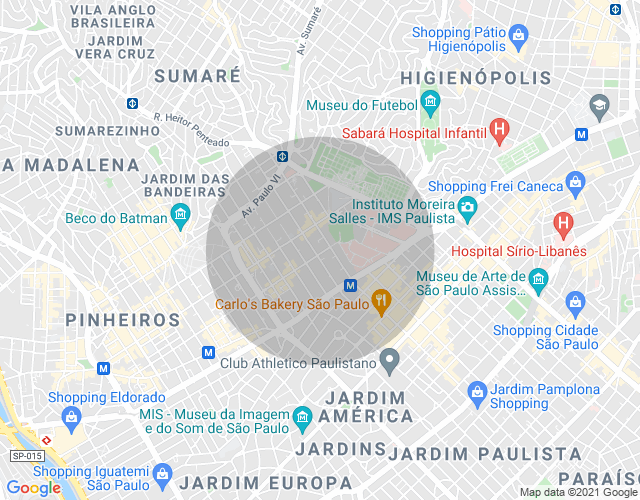 Imóvel no mapa