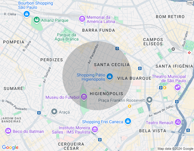 Imóvel no mapa