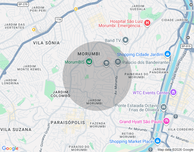 Imóvel no mapa