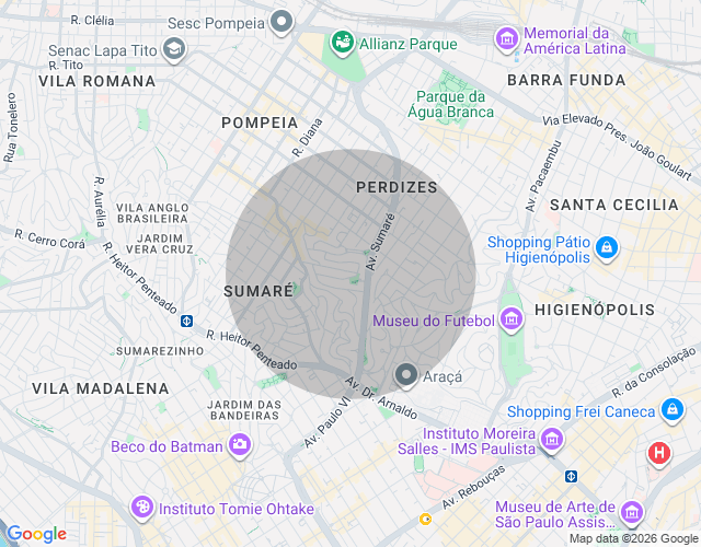 Imóvel no mapa
