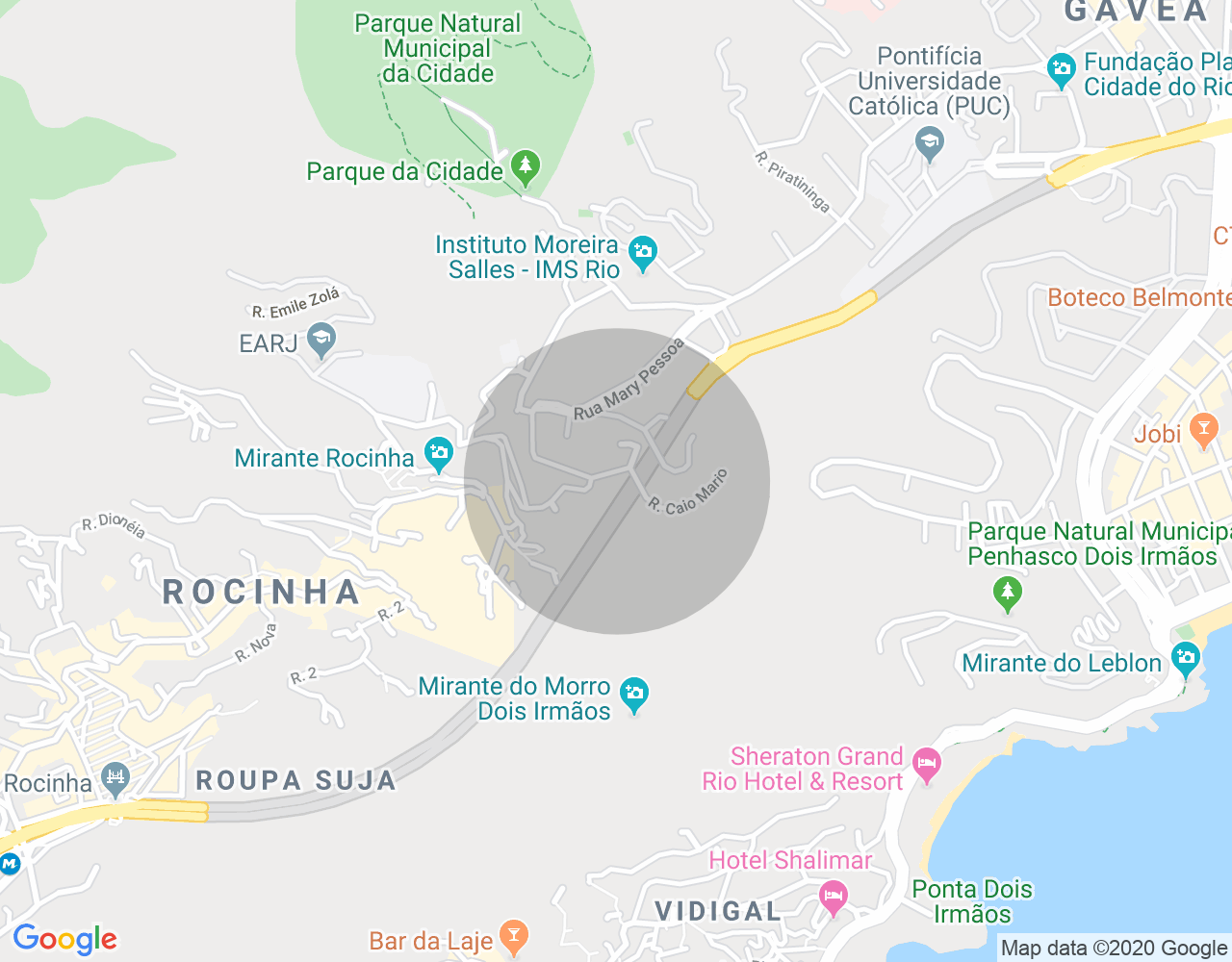 Imóvel no mapa