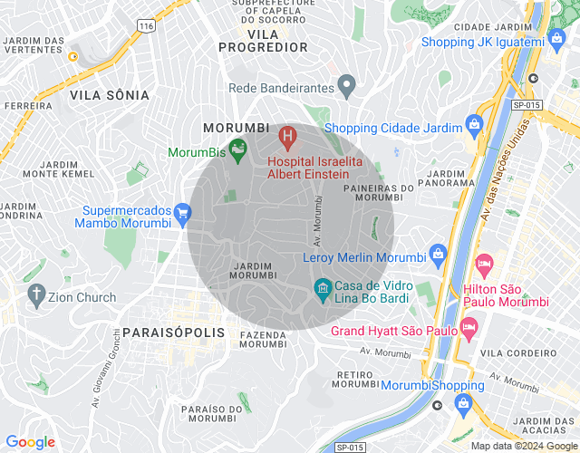 Imóvel no mapa