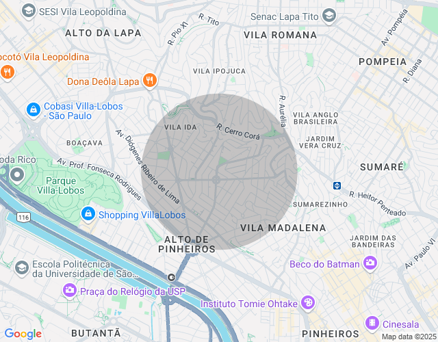 Imóvel no mapa