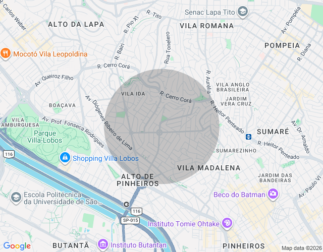 Imóvel no mapa