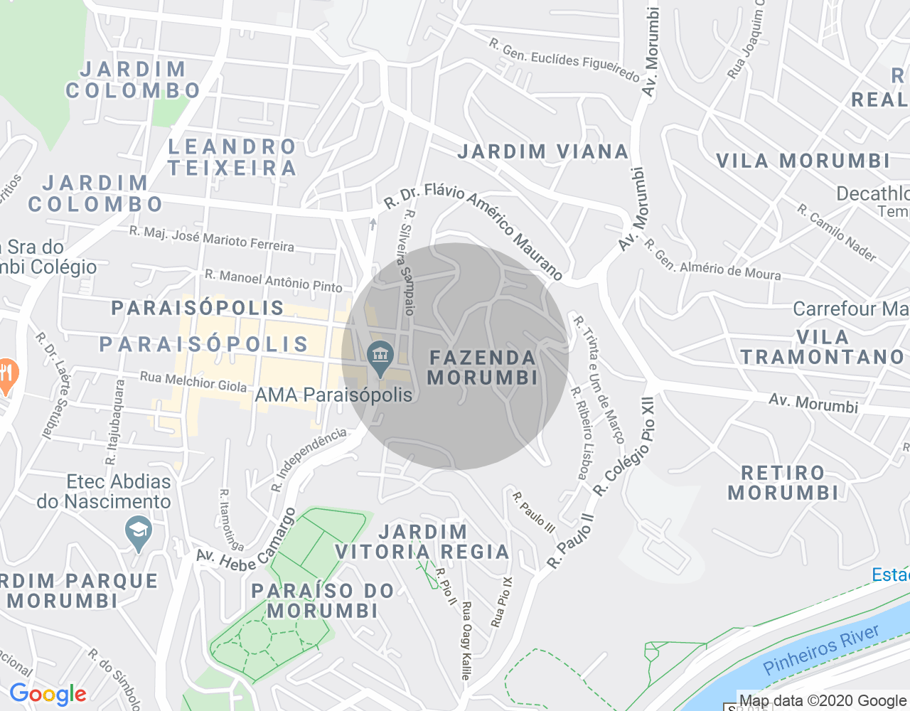 Imóvel no mapa