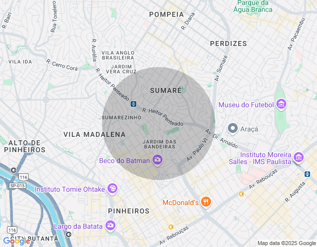 Imóvel no mapa
