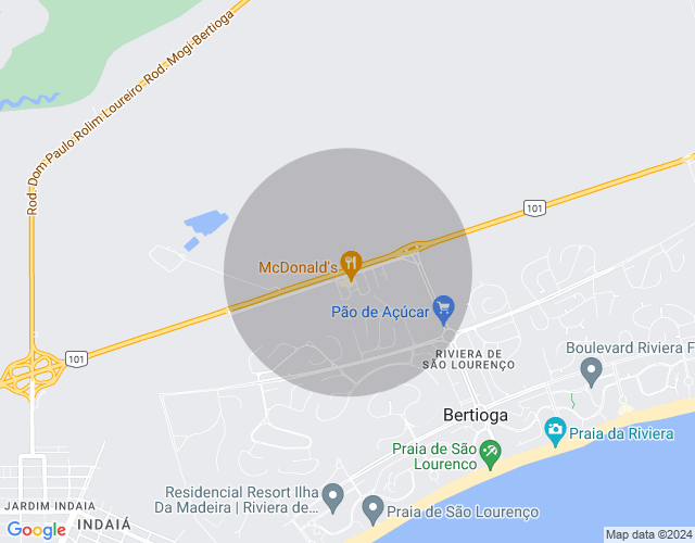 Imóvel no mapa