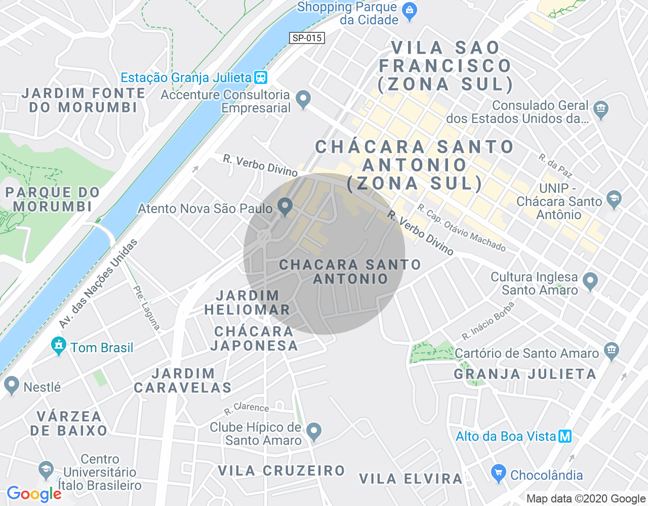 Imóvel no mapa