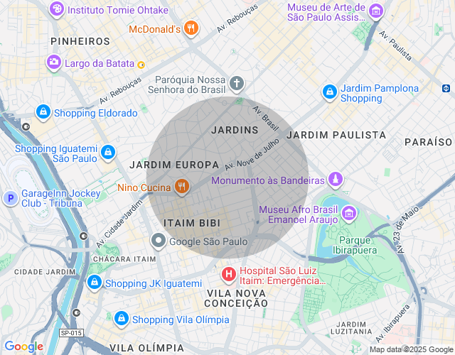 Imóvel no mapa