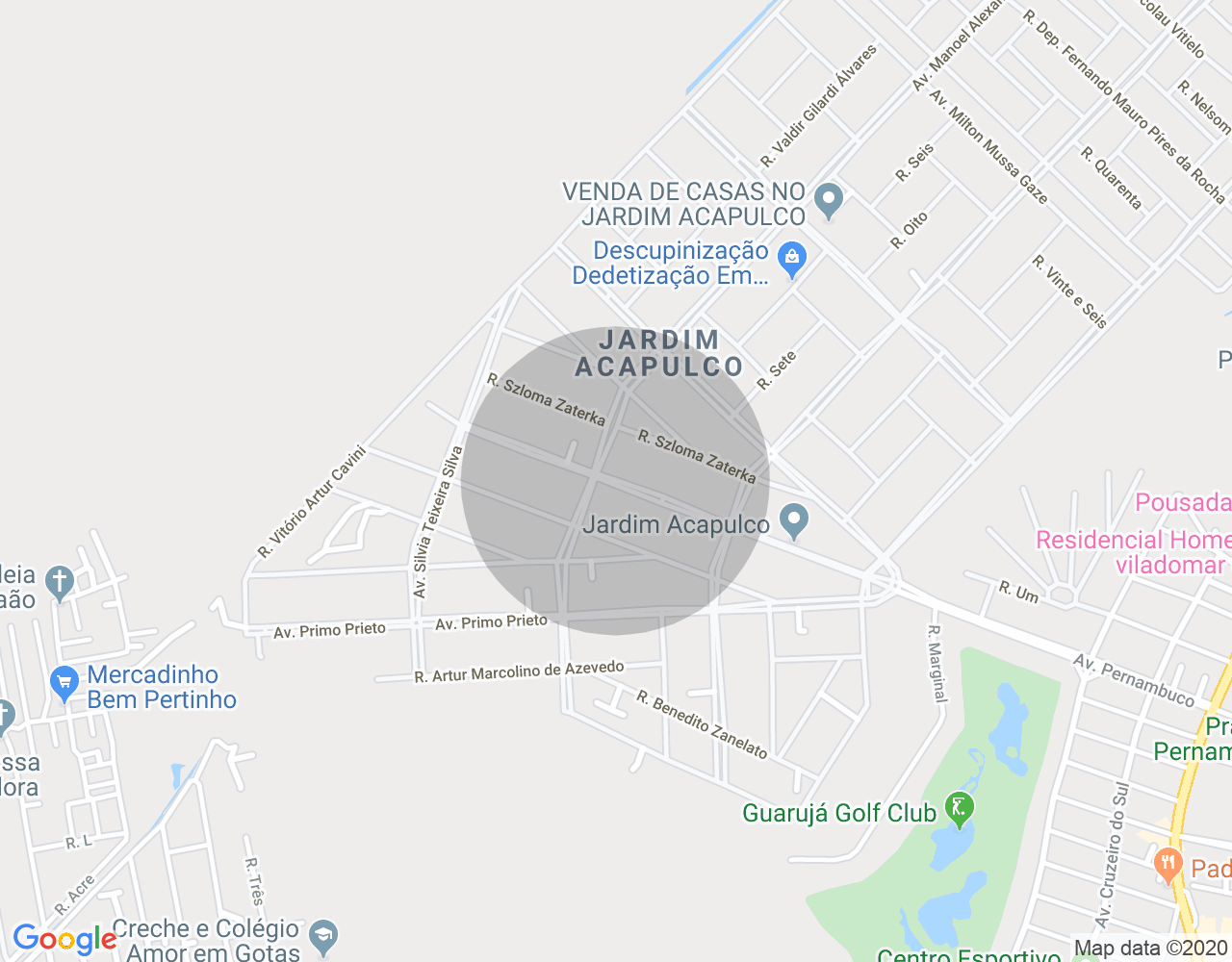 Imóvel no mapa