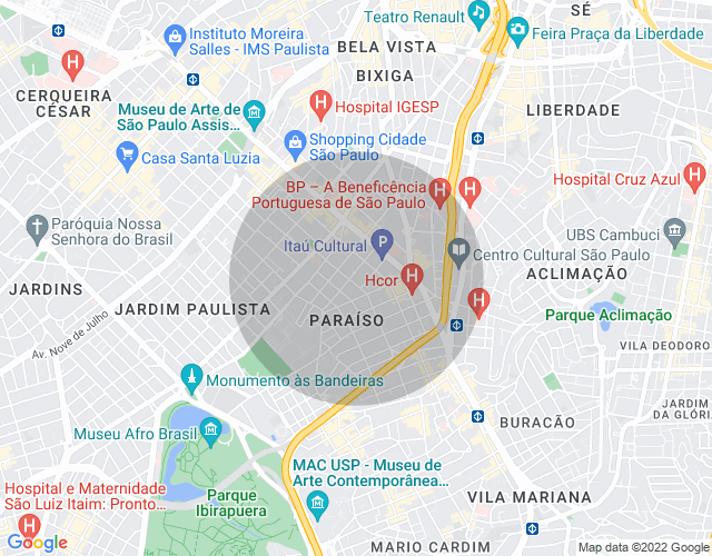 Imóvel no mapa