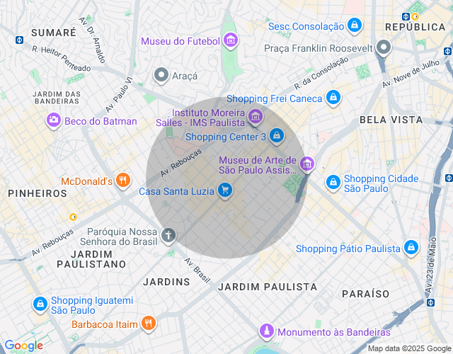 Imóvel no mapa