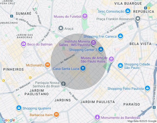 Imóvel no mapa