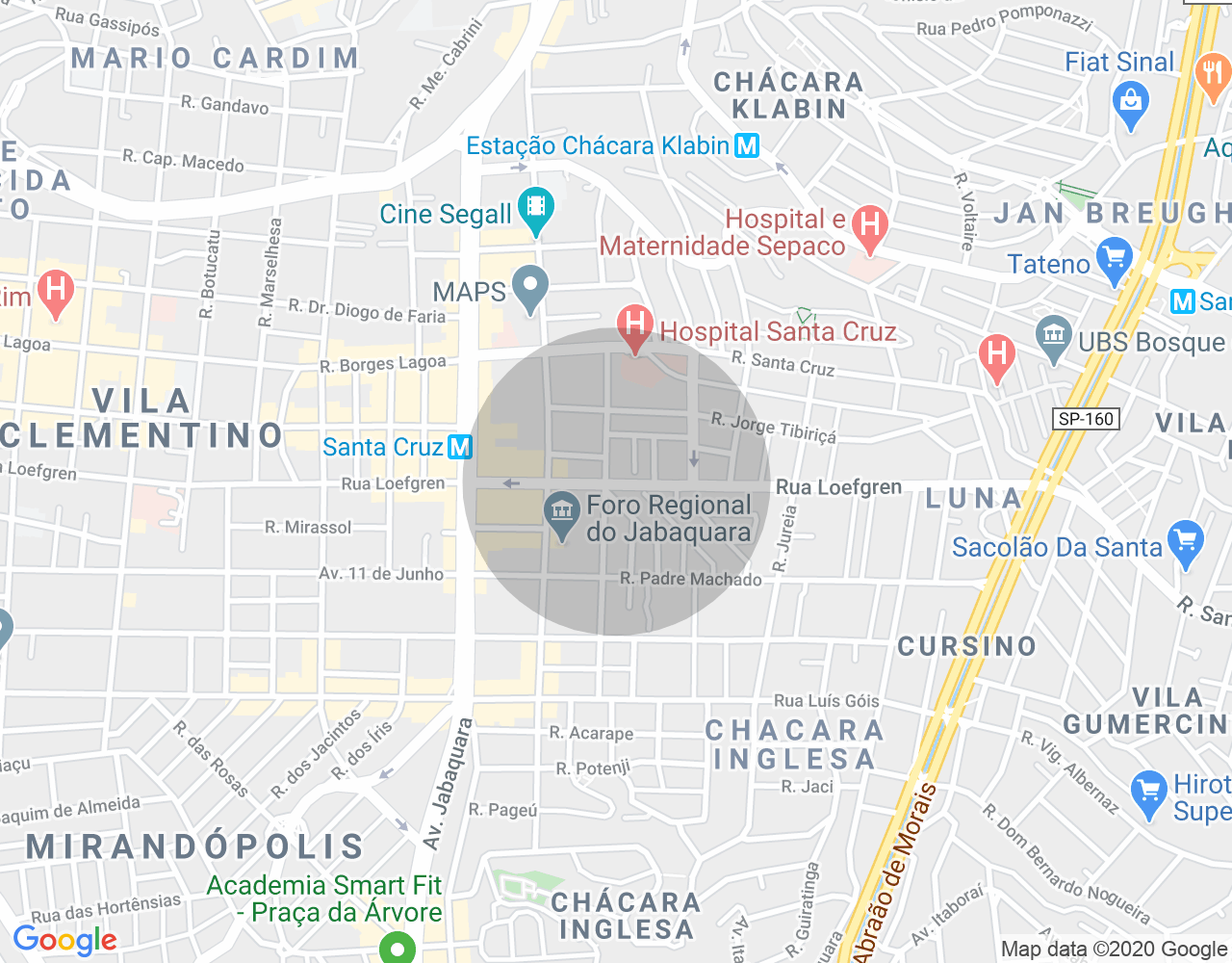 Imóvel no mapa