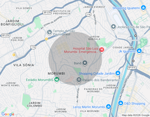 Imóvel no mapa