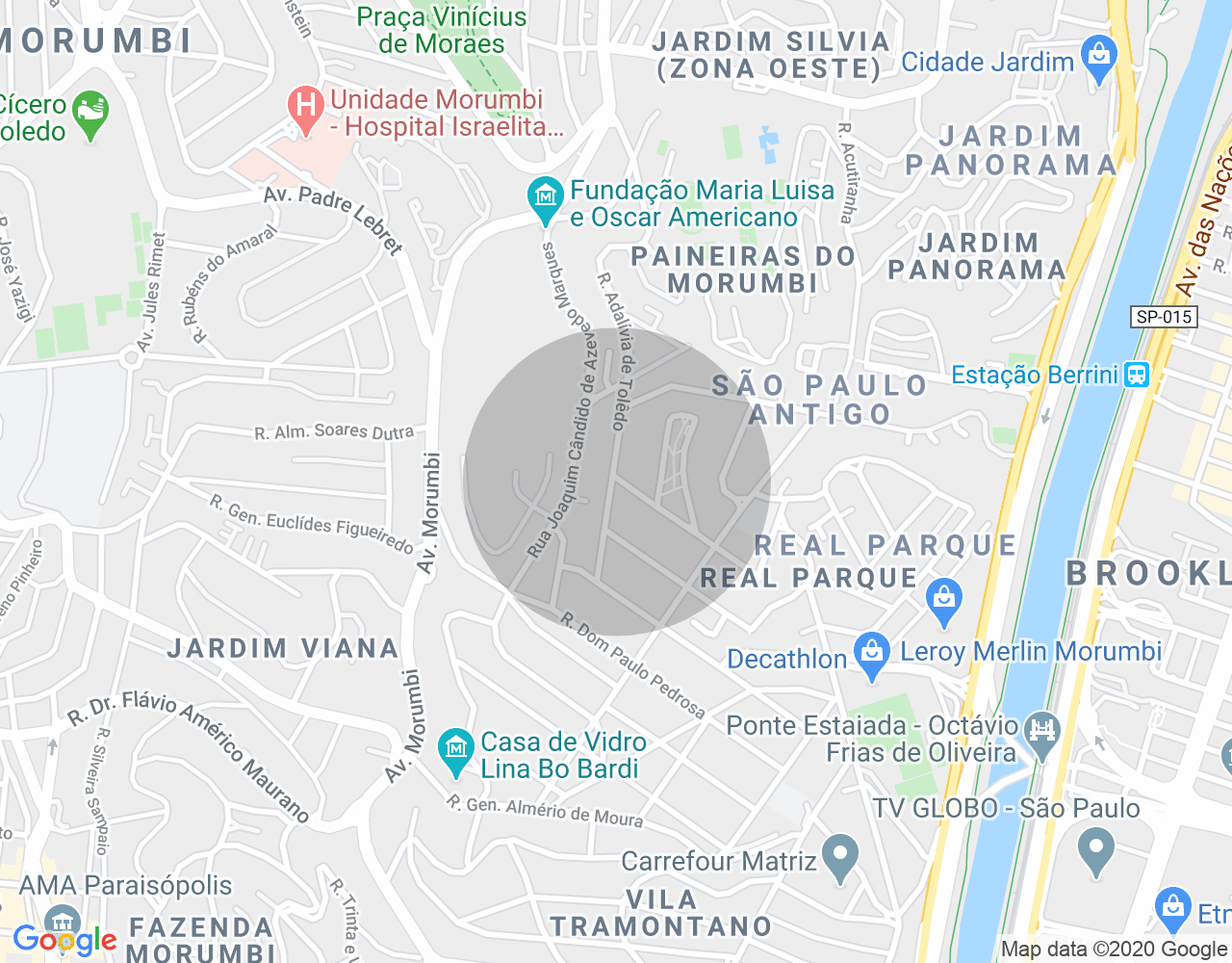 Imóvel no mapa