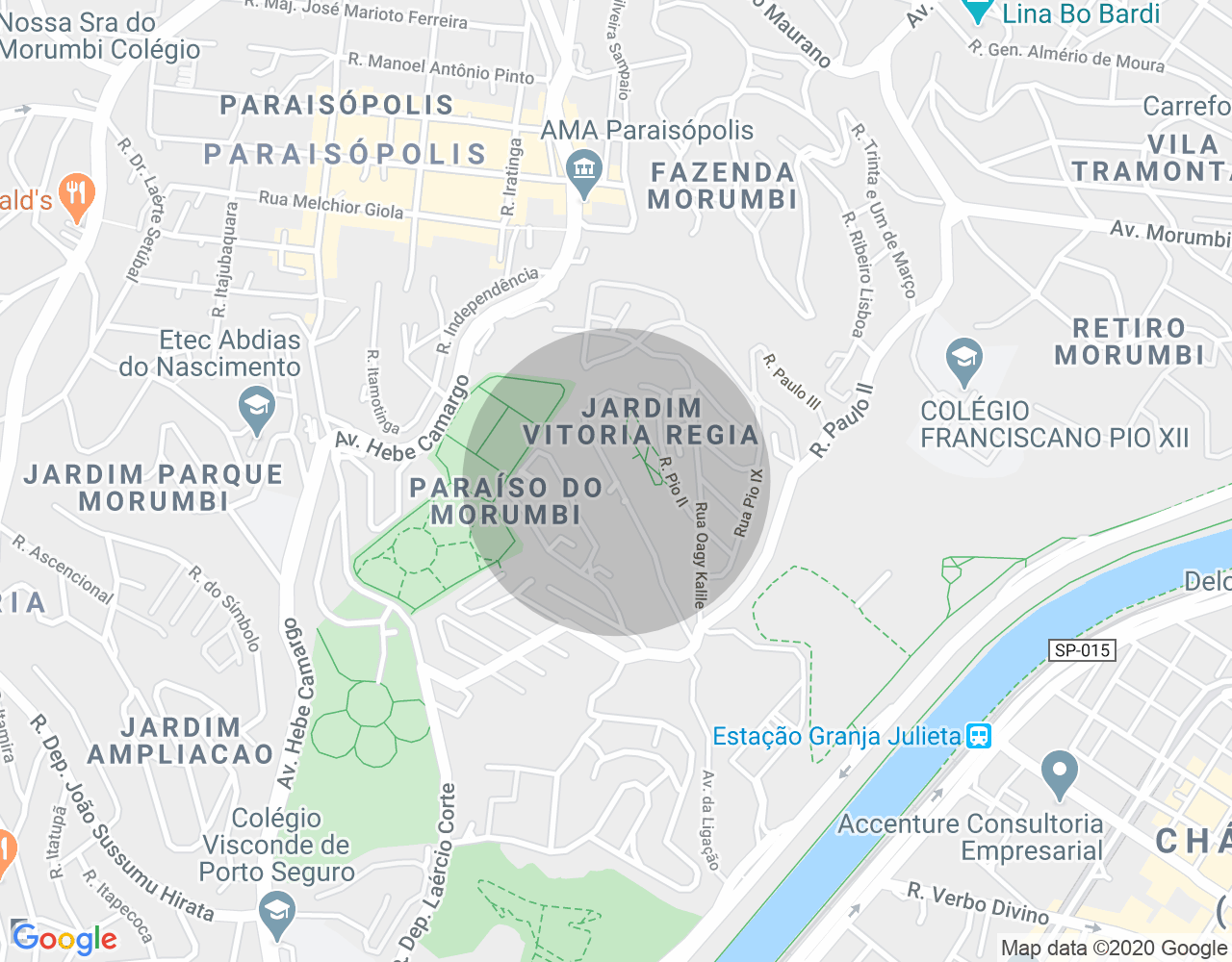 Imóvel no mapa