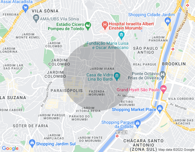 Imóvel no mapa