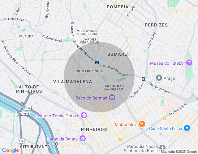 Imóvel no mapa