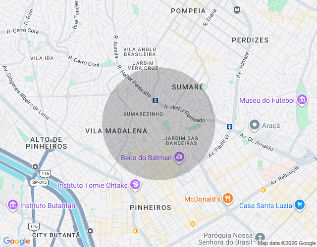 Imóvel no mapa