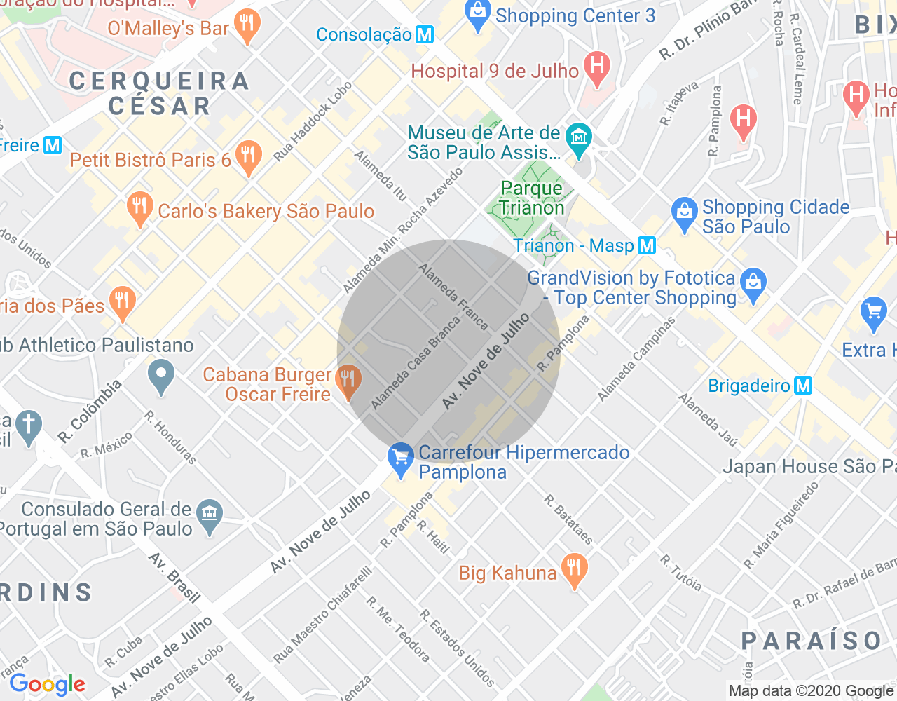 Imóvel no mapa