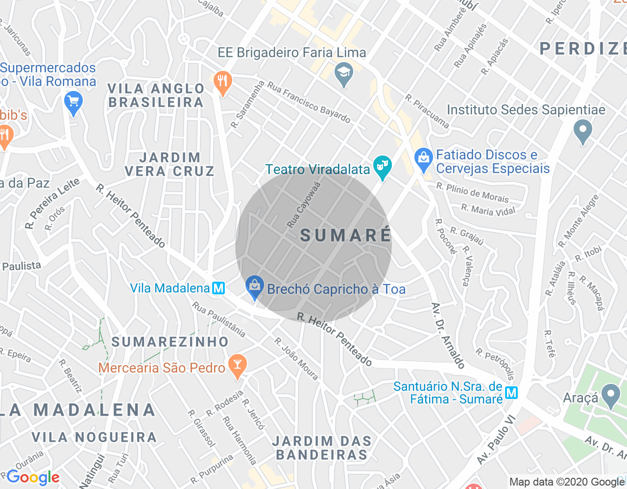 Imóvel no mapa