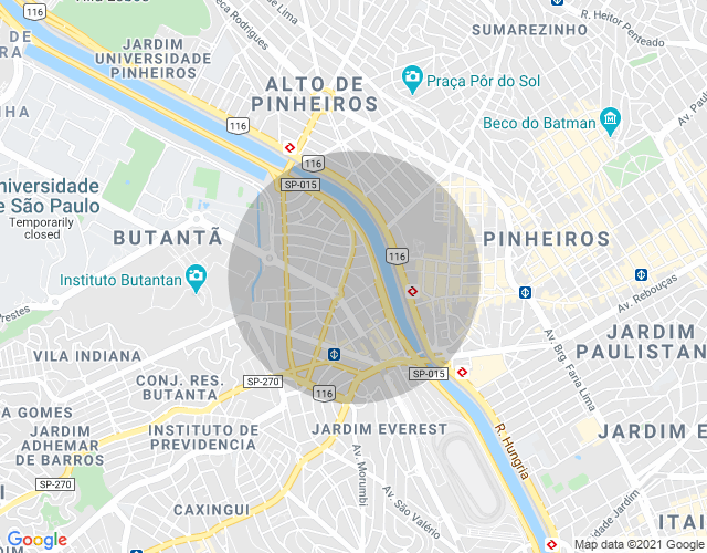 Imóvel no mapa